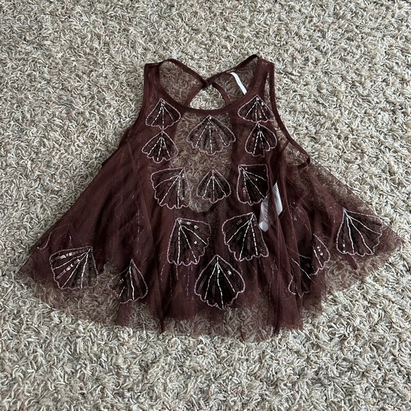 FREE PEOPLE Tulsi Mesh Tank - Picture 5 of 7